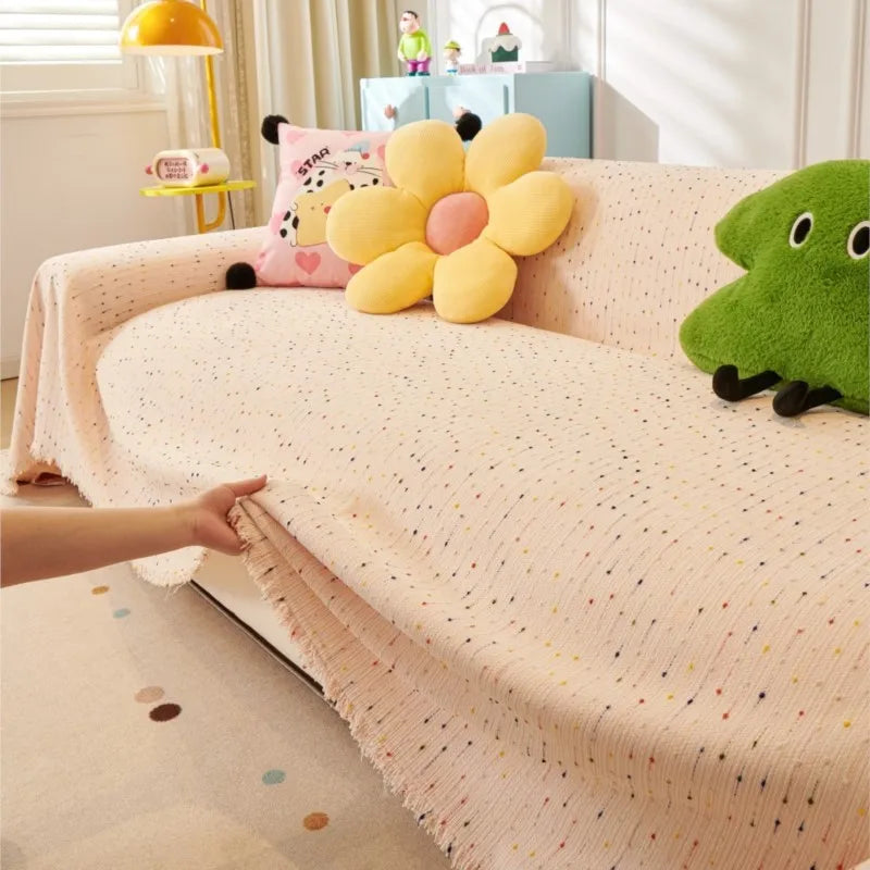 2025 All-Season Chenille Sofa Cover Slipcover Cat Scratch Resistant Dustproof Sofa Cushion Universal Sofa Camping Blanket Mats